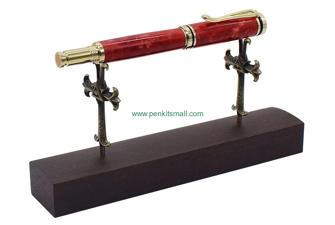 RZ-PH29-EBEbony bronze cross pen holder